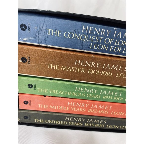 Henry James The Complete Biography Leon Edel Box Set Discus Avon Paperback Books - Picture 4 of 12